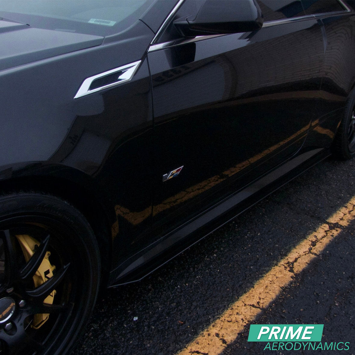 (2009-2014) Cadillac CTS-V Coupe –– Side Skirts